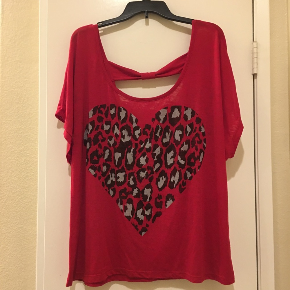 ♦️EUC♦️Red Short Sleeve Top